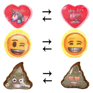Emoji Shaped Sequin Kusse