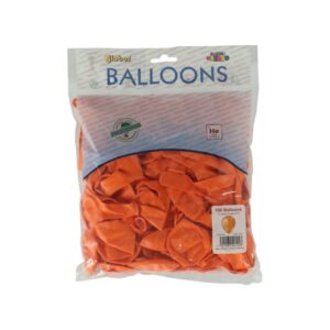 Ballon oranje 100 stuks