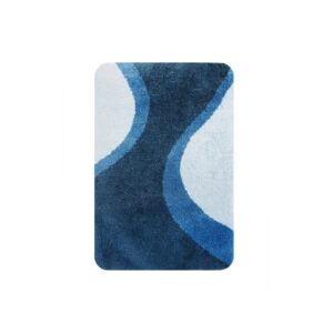 Dutch House Metz badmat 60 x 90 cm blauw