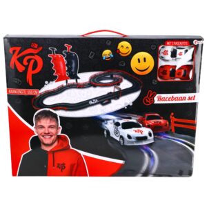 Knol Power Racebaanset 550 cm met 2 raceauto's en  rondenteller