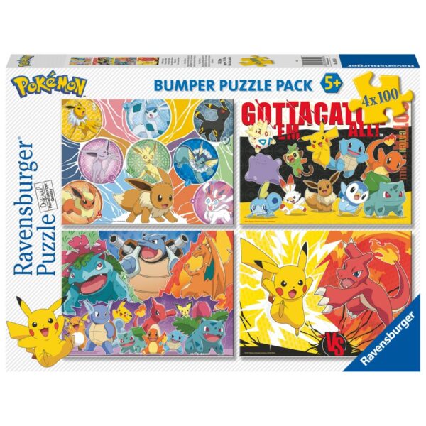 Ravensburger puzzel Pokémon 4 in 1 100 stukjes