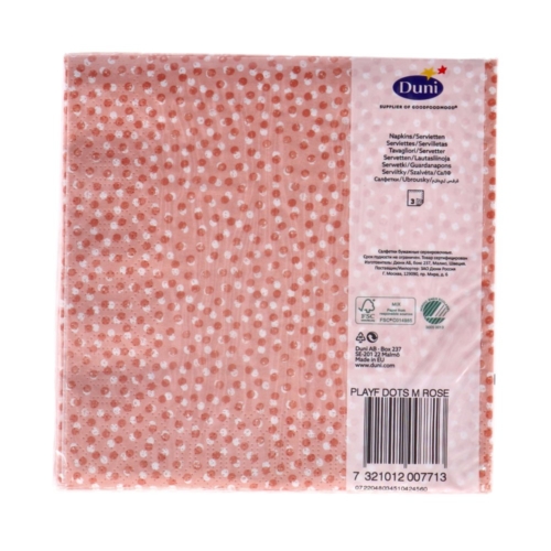 Servetten Playful Dots Mellow Rose 33x33 cm