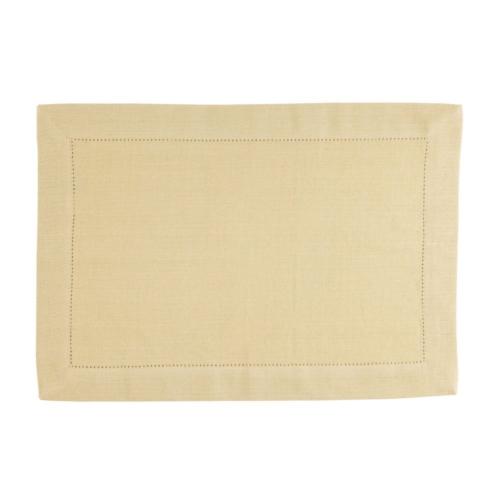 Placemat Indi pampas yellow 35 x 50 cm set of 4