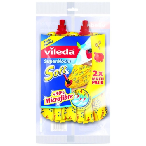 Vileda Super Mocio +30% Microvezel Reserve Mop 2 stuks