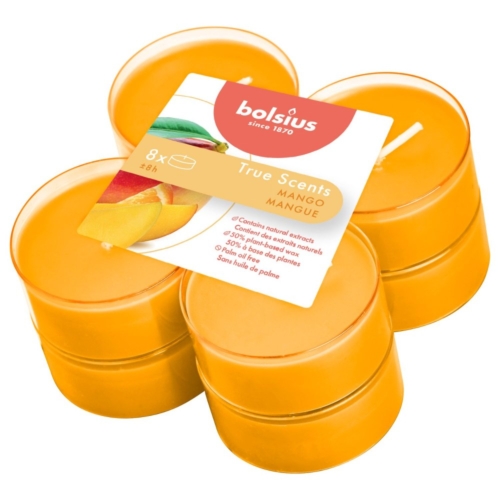 Bolsius Maxilichten True Scents Mango  8 stuks 8 uur