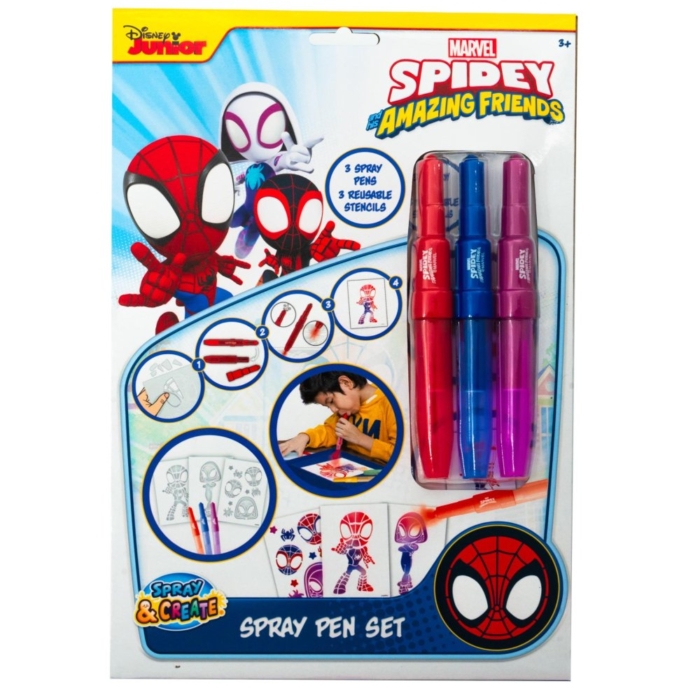 Spidey Spray Pen Set In A4 Enveloppe