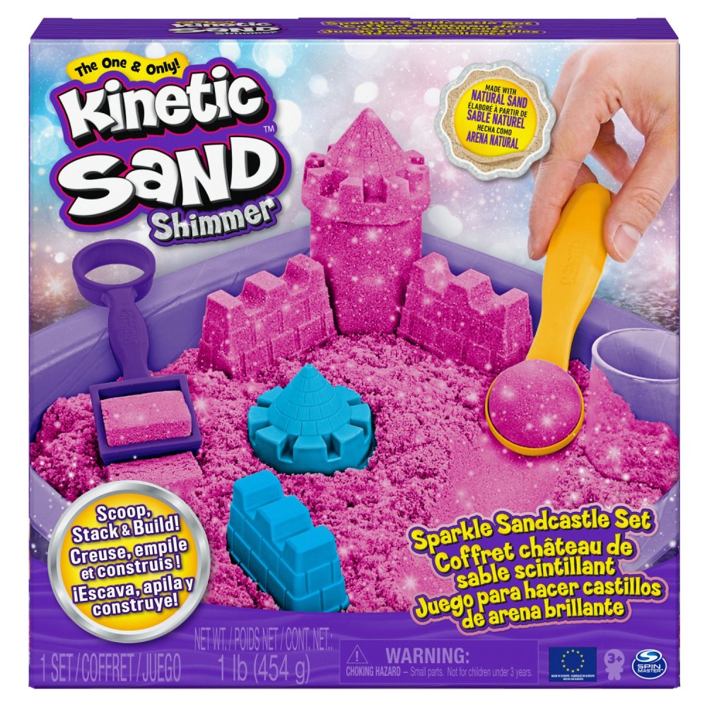 Kinetic Sand Sparkling Sandcastle Pink