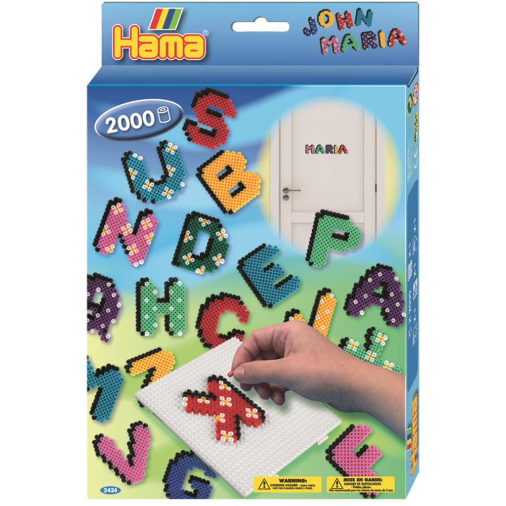 Hama strijkkralen 2000 stuks letters