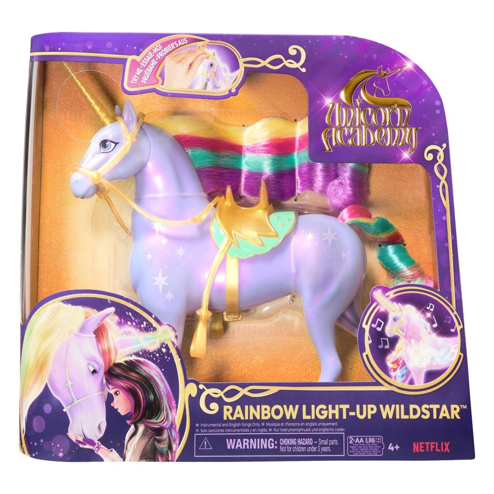 Unicorn Academy Unicorn Wildstar Rainbow LightUp 28Cm