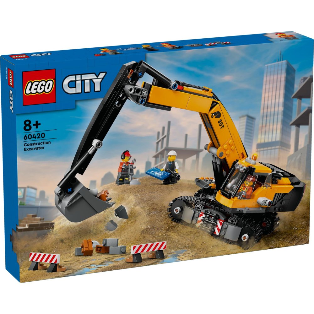 LEGO 60420 City Big Vehicles Gele Graafmachine