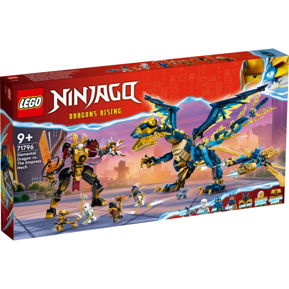 LEGO 71796 Ninjago Elementdraak vs. de mecha van de keizerin