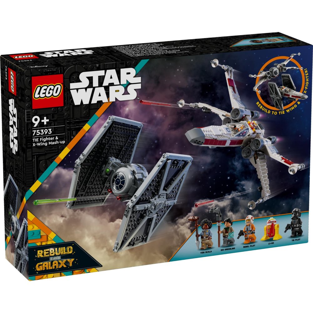 LEGO 75393 Star Wars TIE Fighter en X-wing combi