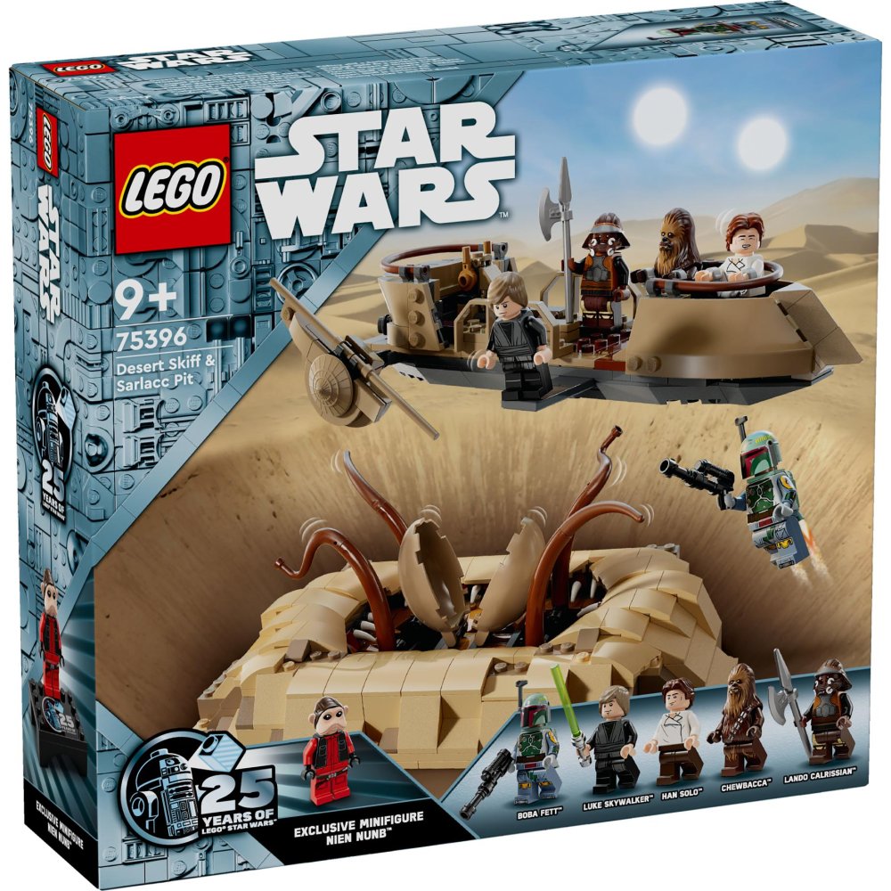 LEGO 75396 Star Wars Desert Skiff en Sarlacc-kuil