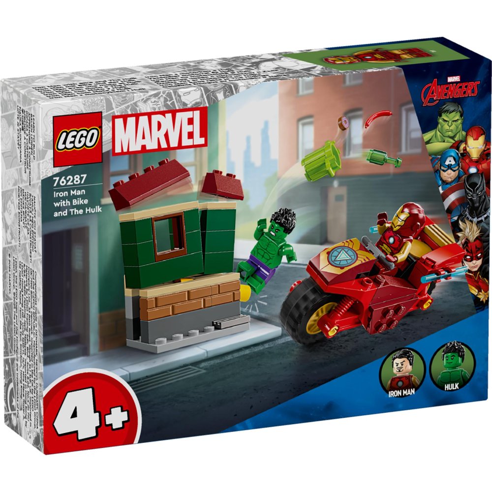 LEGO 76287 Super Heroes Iron Man met motor en  de Hulk