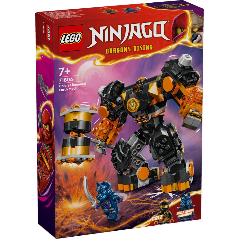 LEGO 71806 Ninjago Cole's Elementaire Aardemecha
