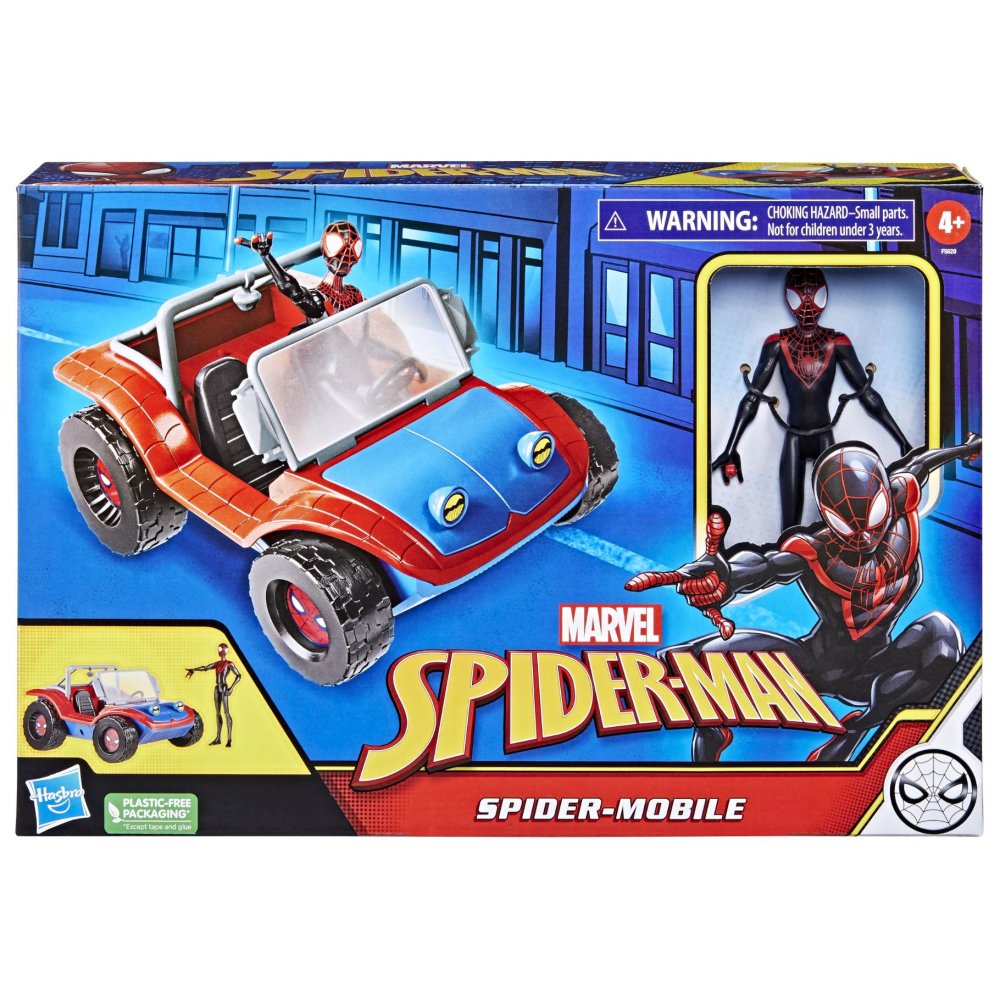 Spiderman spider mobiel met figuren