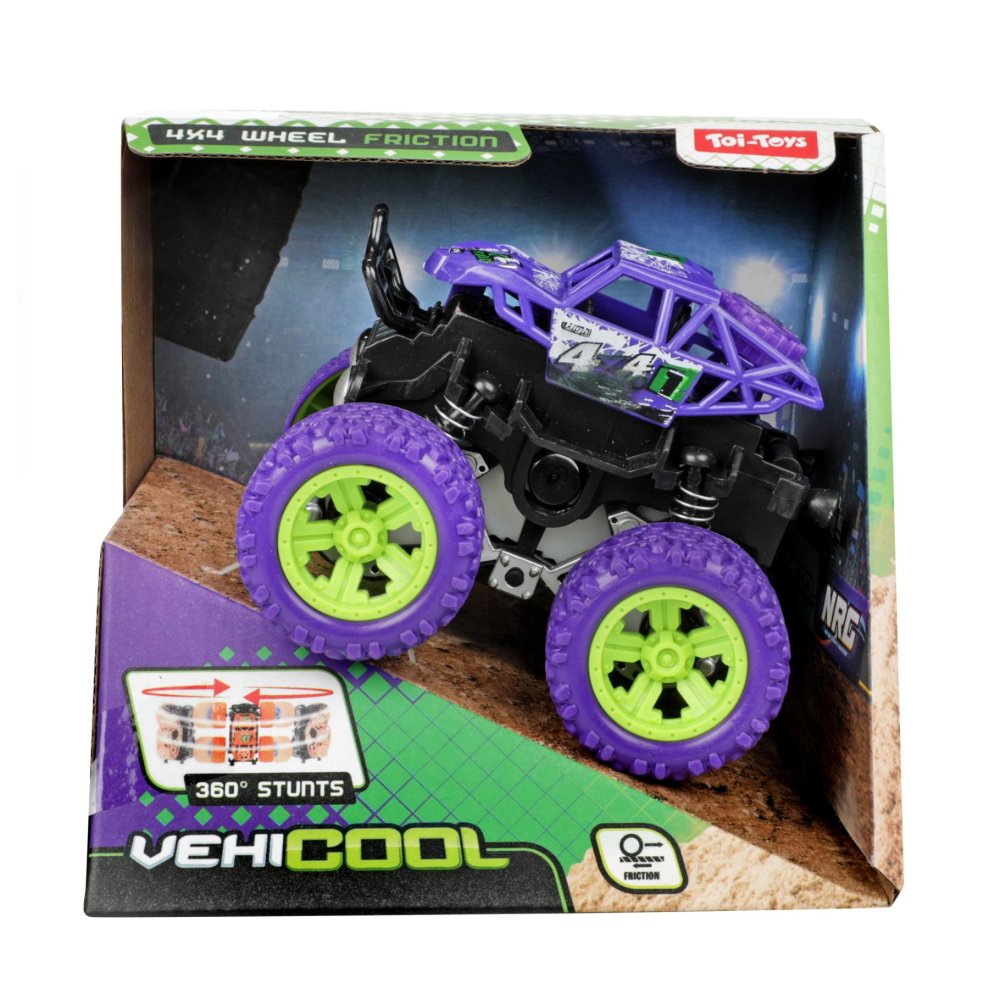 Vehicool monster truck stunt 360 frictie 4 assorti