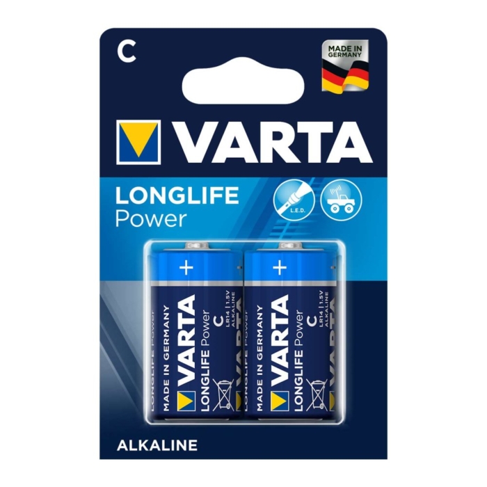 Batterij C 2x Varta Alkaline Longlife Power