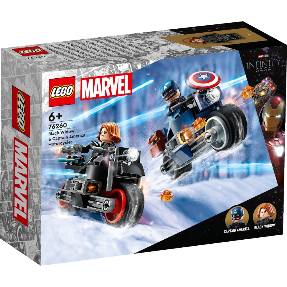 LEGO 76260 Super Hero Captain America en Black Widow Motoren