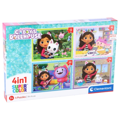 Gabby's Dollhouse Puzzel 4-in-1 (12