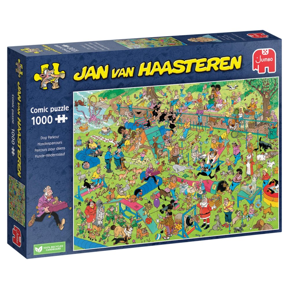 Puzzel Jan Van Haasteren Hondenparcours 1000  stukjes