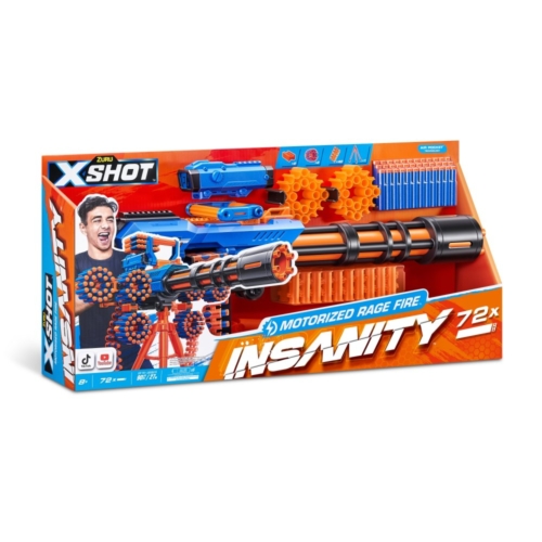 Zuru X-Shot insanity gatlin gun motorized (72 darts)