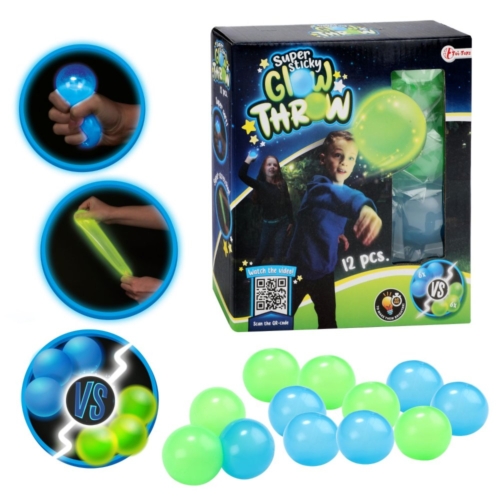 Glow In The Dark Ballen Glow Throw 12 Stuks