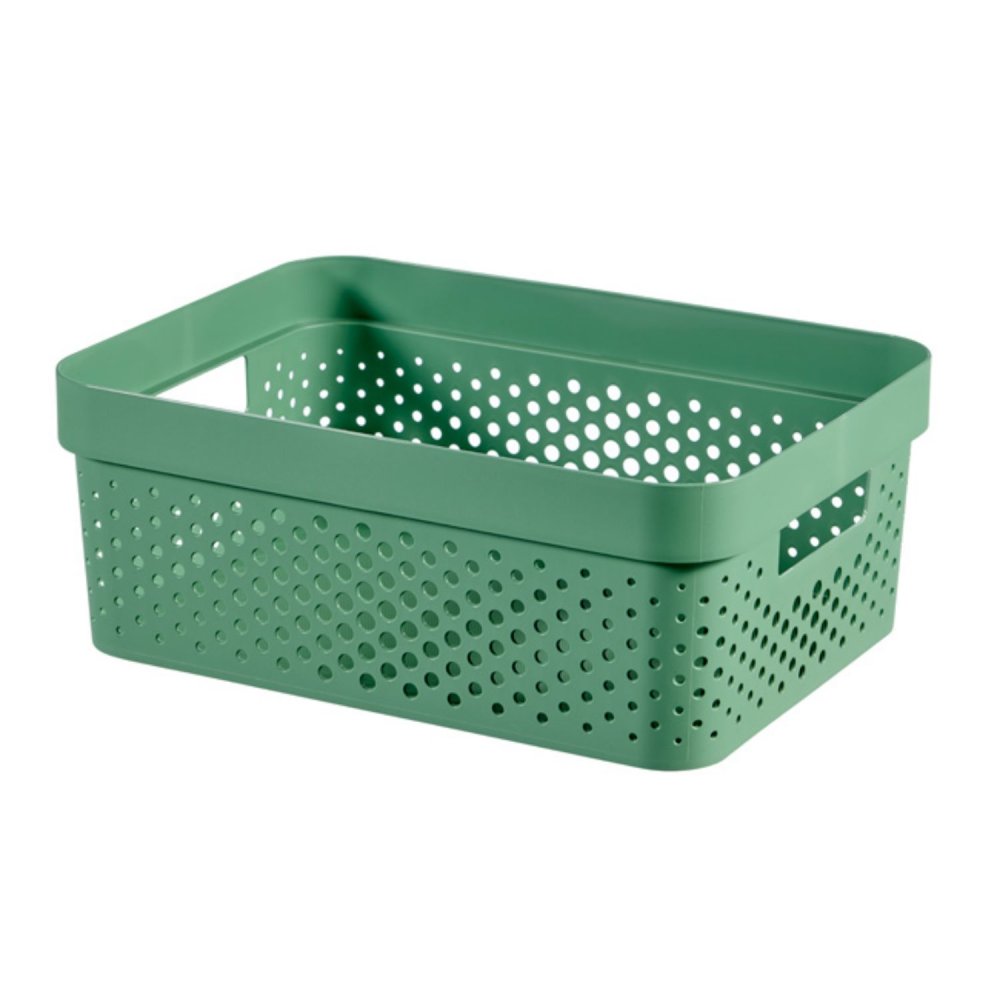 Curver Infinity Dots Opbergmand 11 l groen