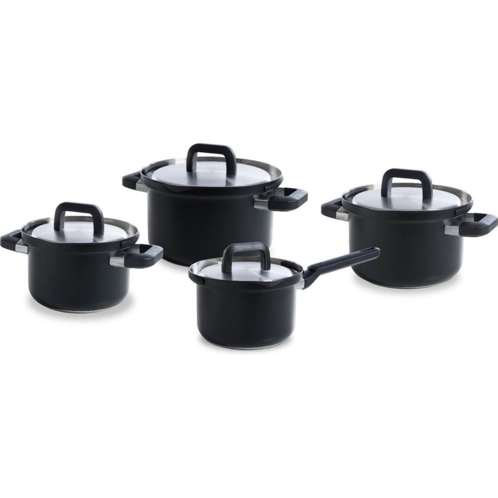 BK Flow Cool Black RVS pannenset 4-delig