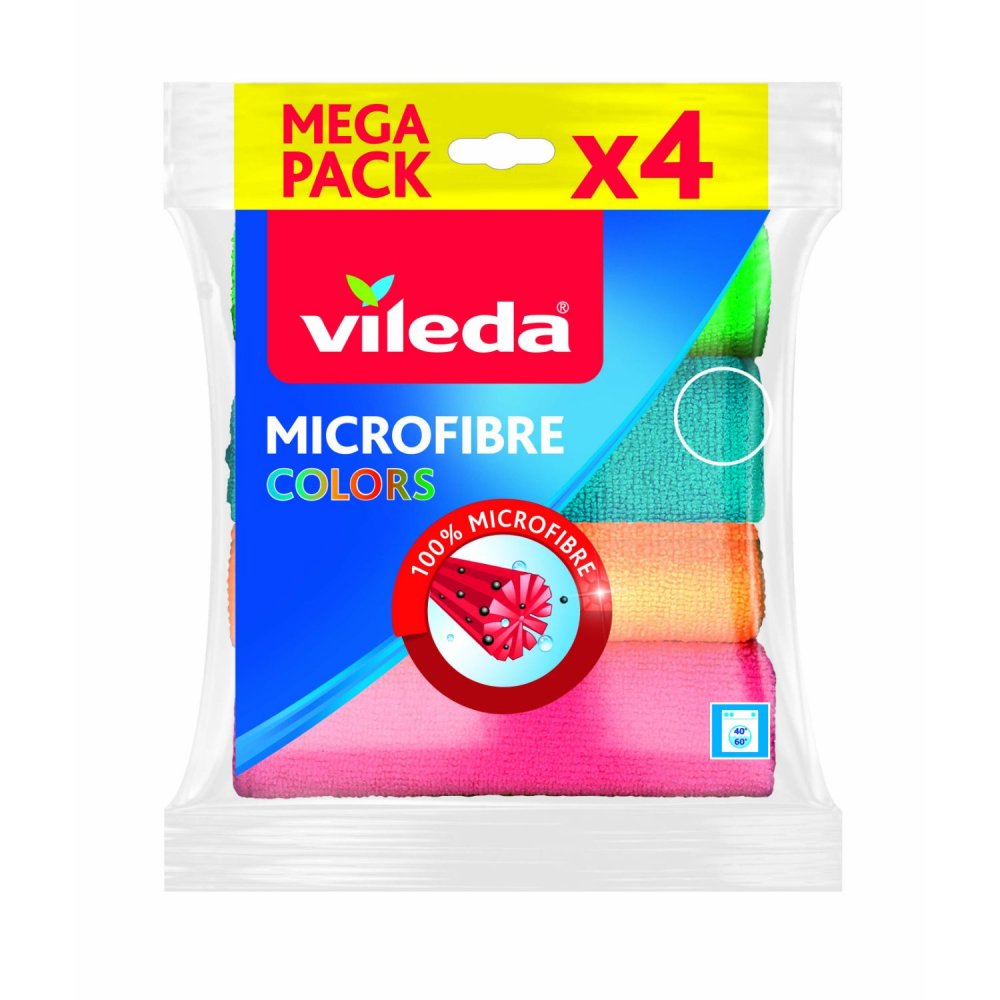 Vileda Colors Microvezeldoekjes 4 stuks