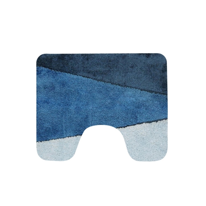 Dutch House Dijon toiletmat 60 x 50 cm blauw