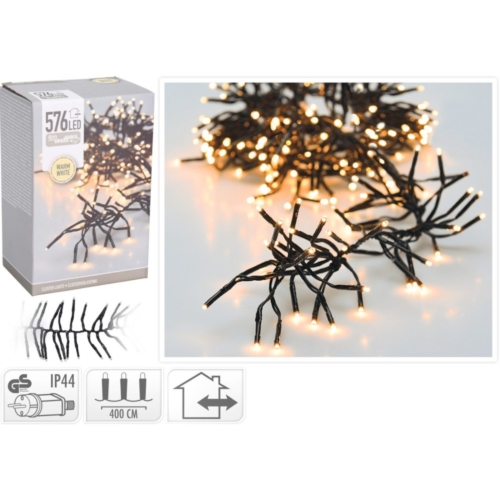 Kerst Led Clusterverlichting 576Led Warm