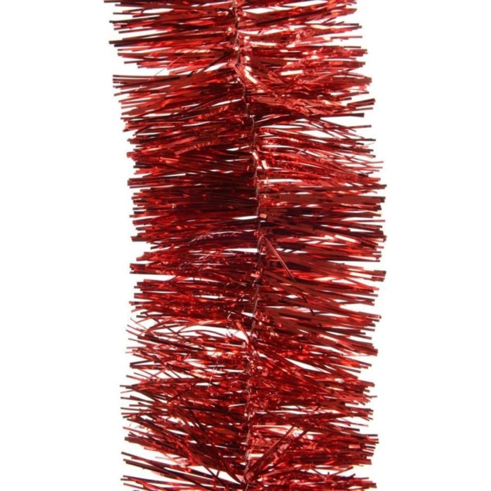 Kerst Lametta Guirl. Rood; 270Cm