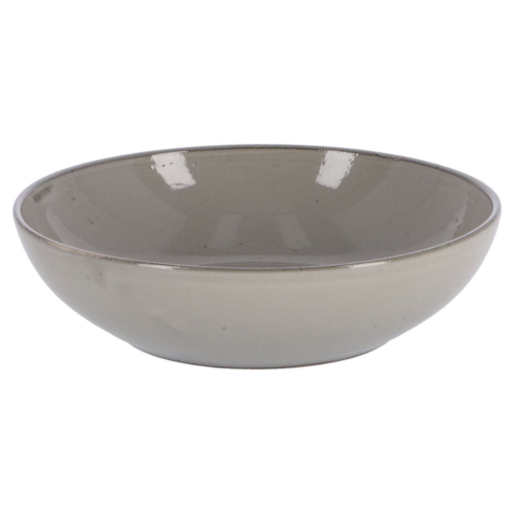 Bord diep 21 cm stone grey