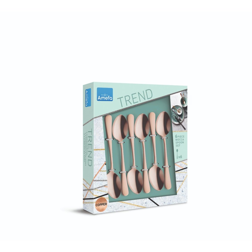 Amefa theelepels copper 6 stuks