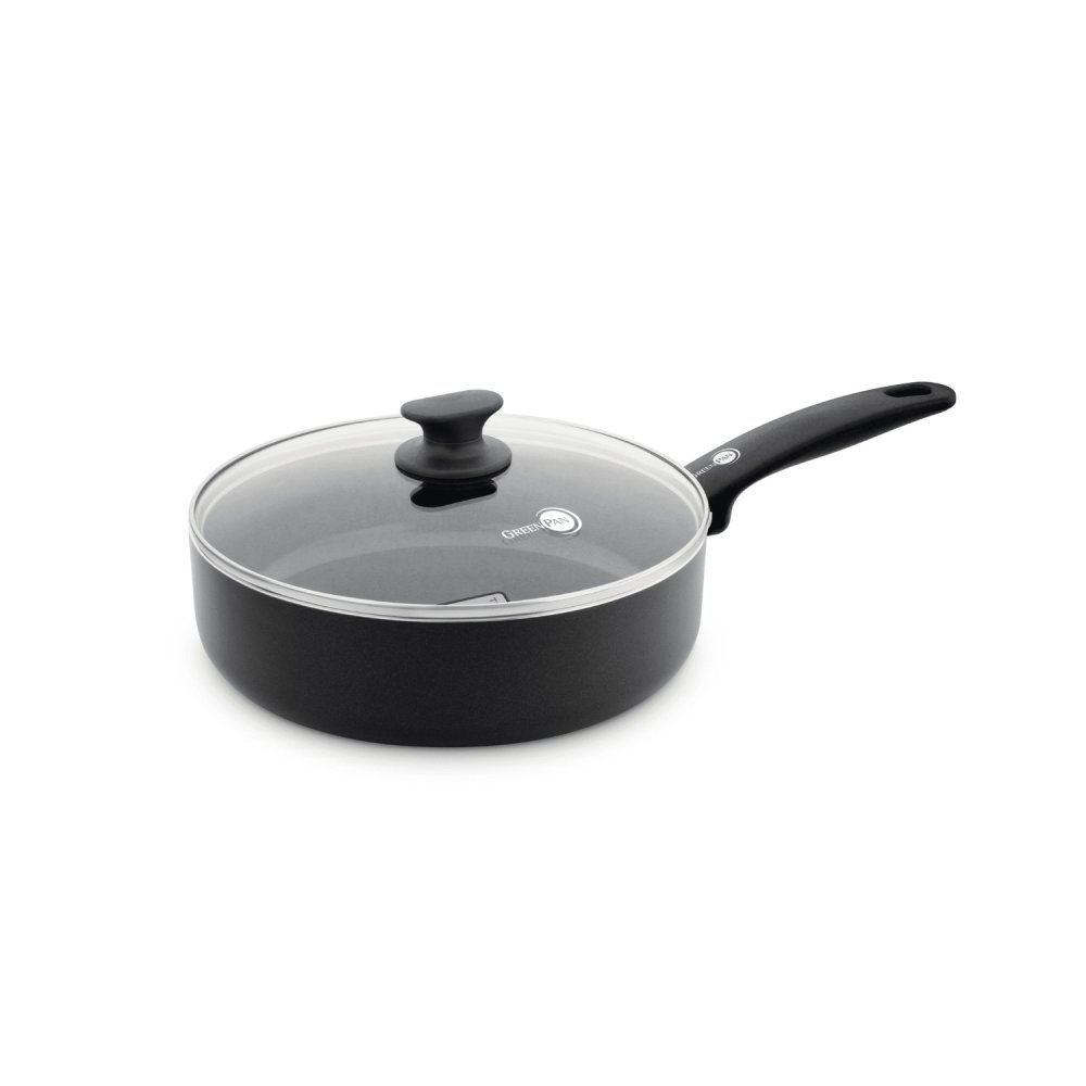 GreenPan Cambridge Black hapjespan met deksel Ø24 cm