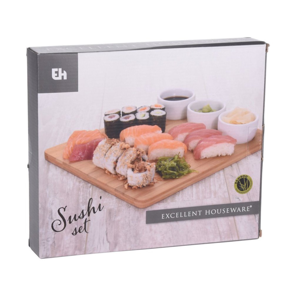 Sushiset Bamboe Porselein 4-delig