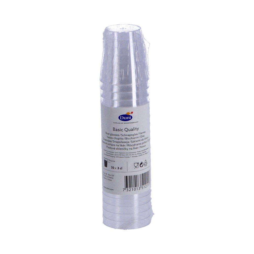 shotglas plastic 20 stuks