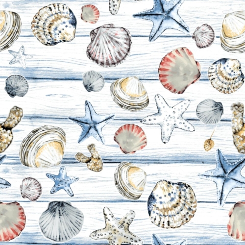 Servetten Beach Shells 33x33 cm