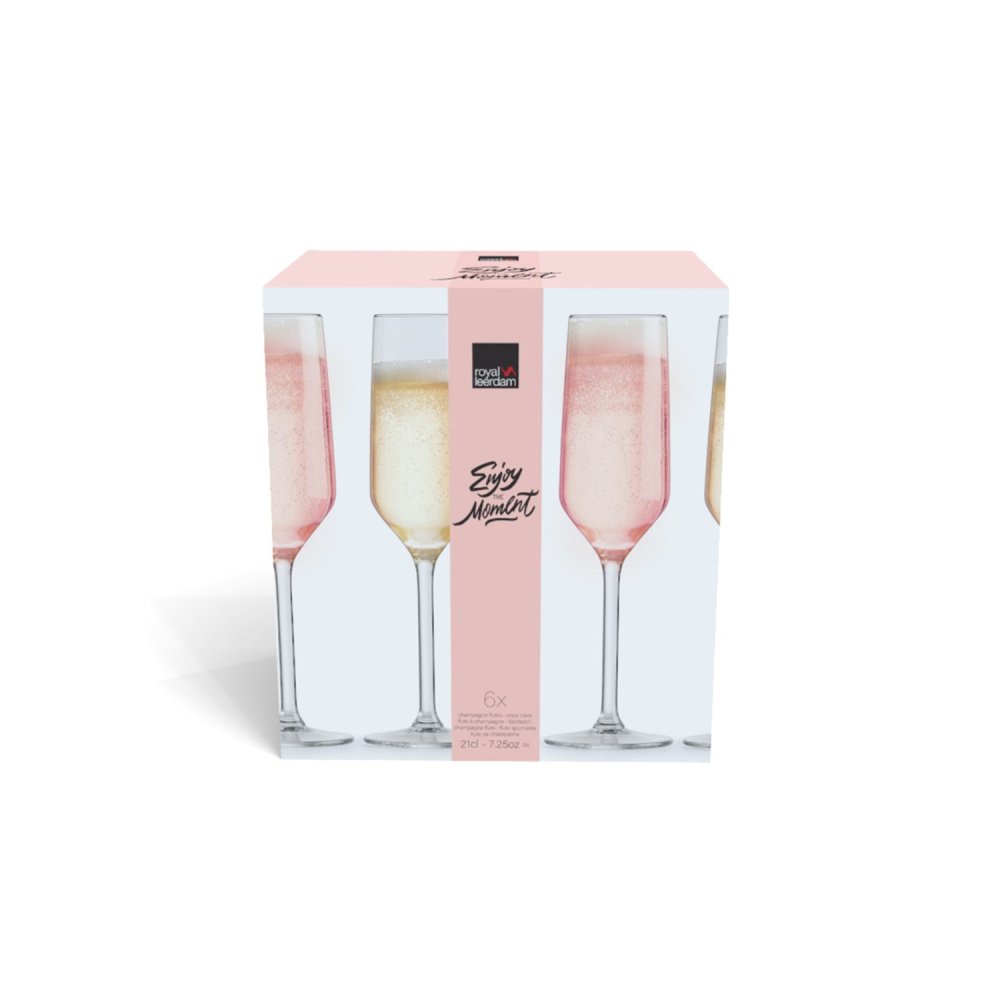 Royal Leerdam Champagneglas moment set 6 21 CL