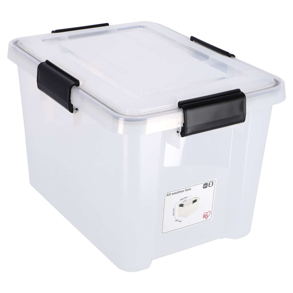 Iris airtight box 20l transparant 40x30x25 cm