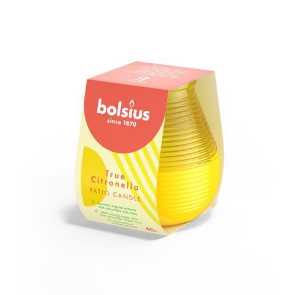 Bolsius Olympic True Citronella Geel