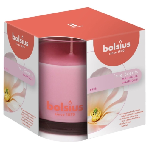 Bolsius Geurkaars In Glas True Scents Magnolia