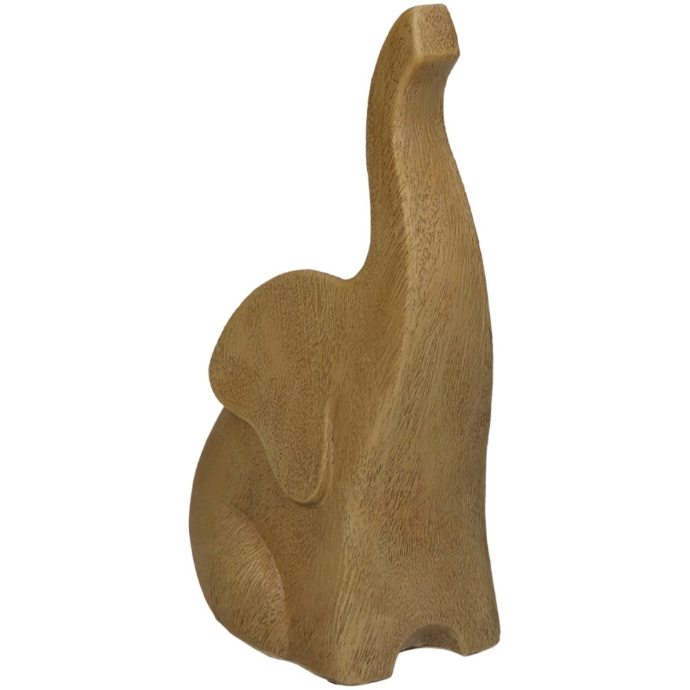 Ornament Olifant Polyresin Natural 11x7.5x17.5cm