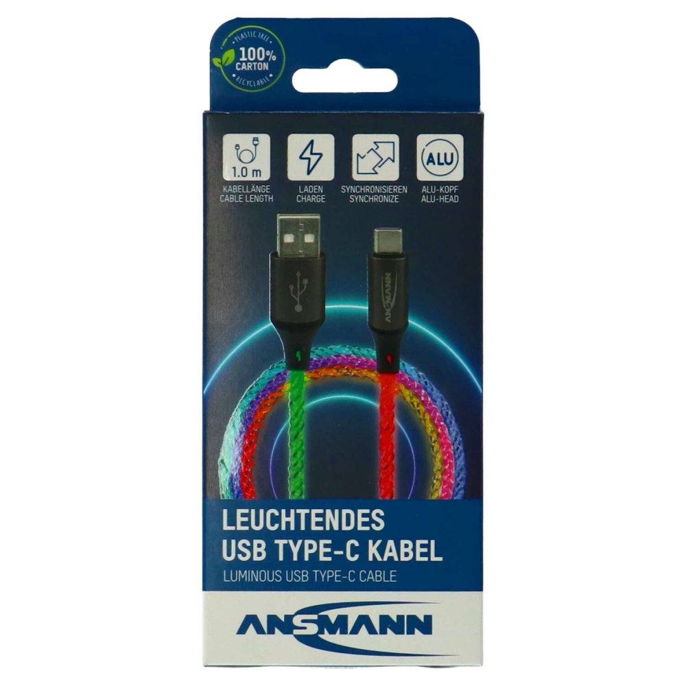 Usb kabel C verlicht