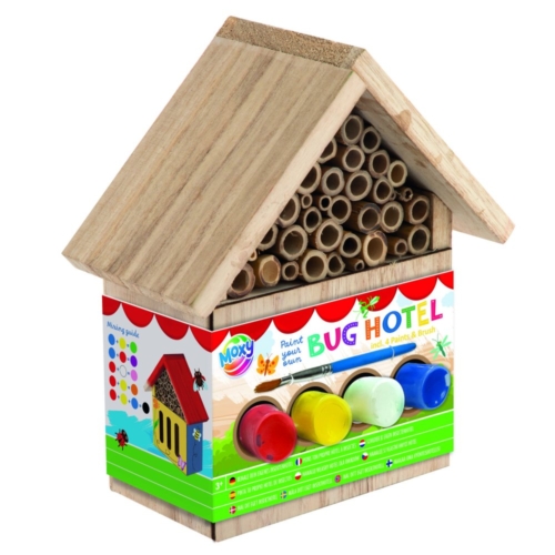 Insectenhotel hout set compleet