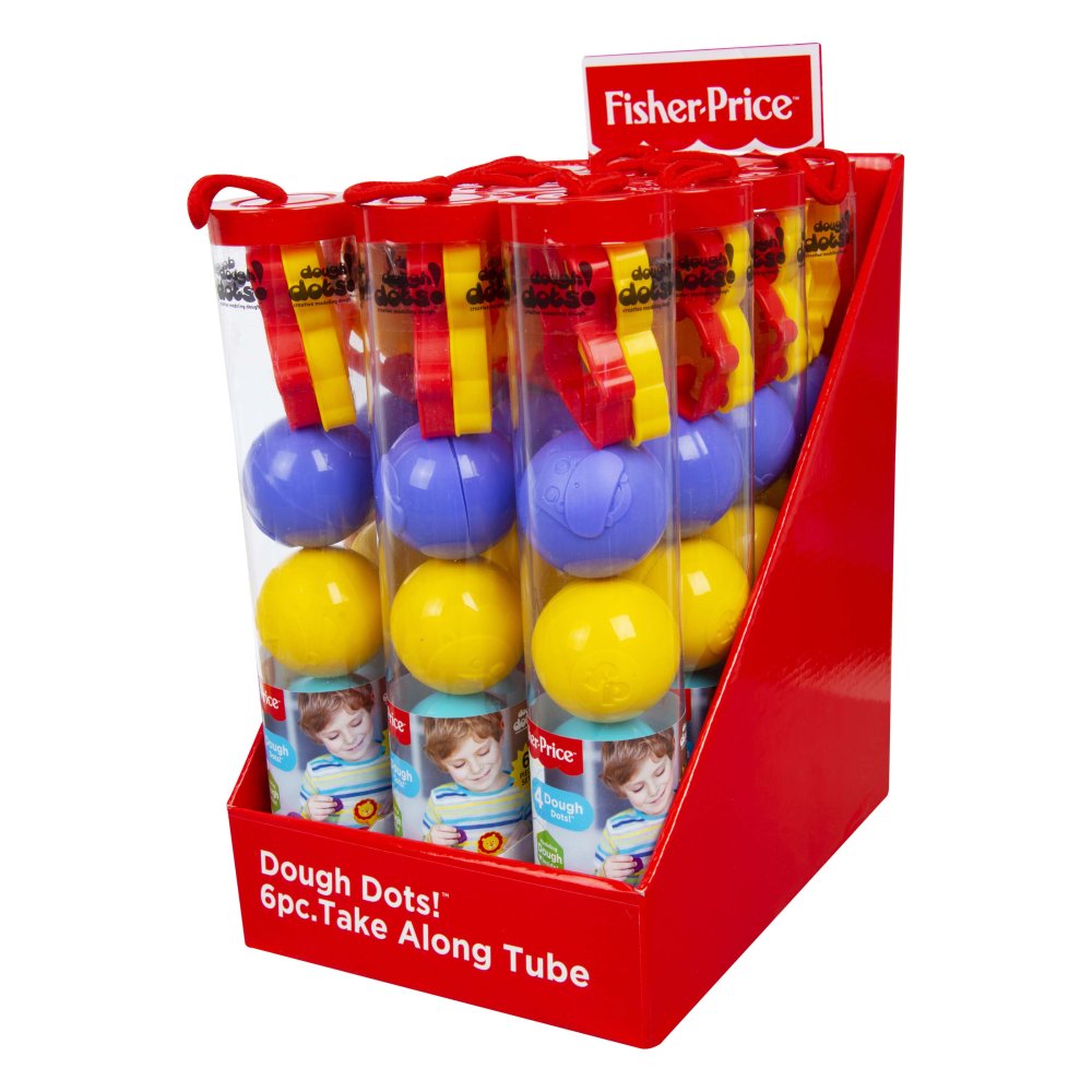 Fisher-Price Dough 4 Ballen In Koker Met Vormen