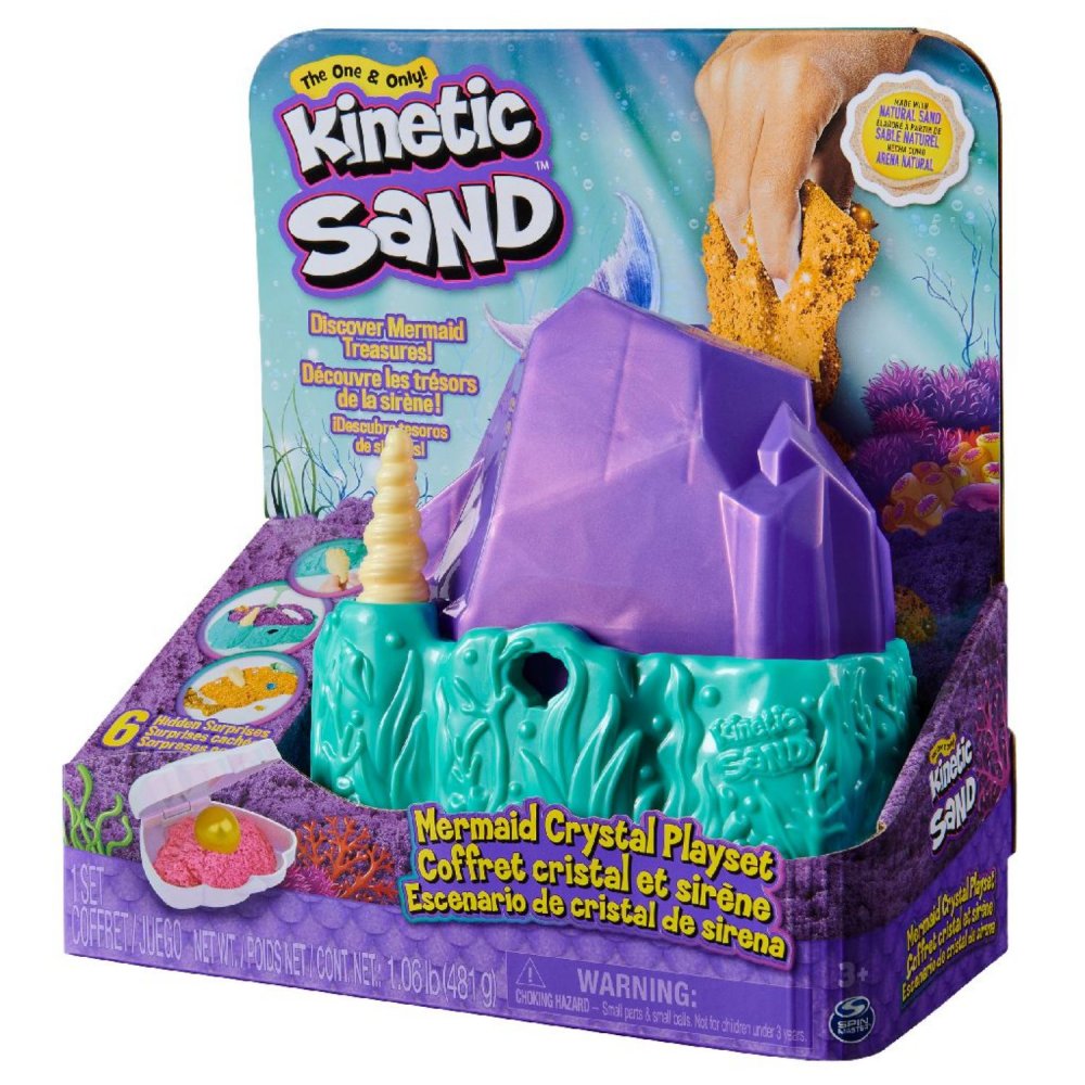 Kinetic Sand Mermaid Crystal Playset