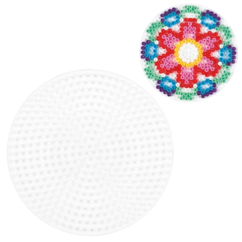 Hama Strijkkralen Grondplaat Rond Medium Wit