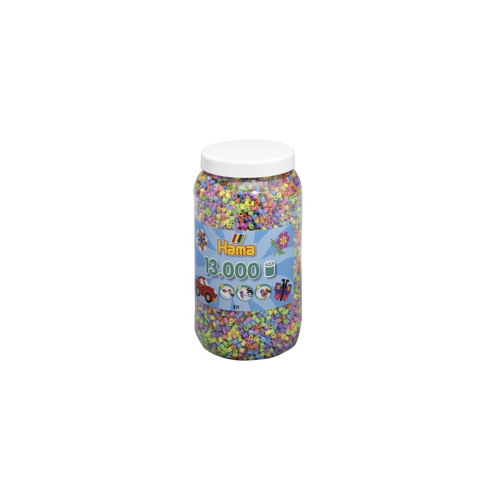 Hama Strijkkralen Ton Met 13000 Stuks Pastel